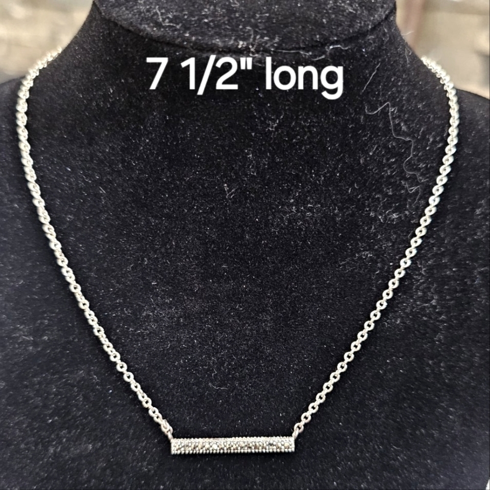 Double-sided Silver Chain Necklace